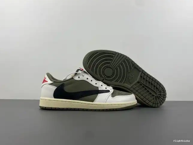 X AIR JORDAN MEDIUM DM7866-200 LOW 1 OLIVE SCOTT OG TRAVIS 0602